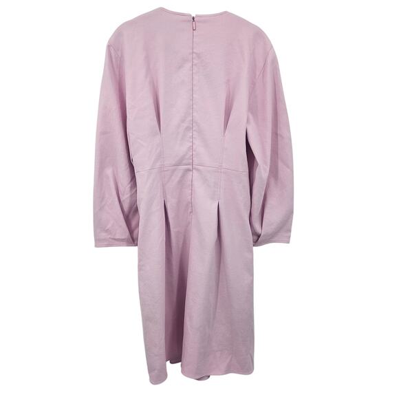 TIBI Lace-Up Crepe Midi Dress Purple Lilac‎ Size 8 - Picture 15 of 16